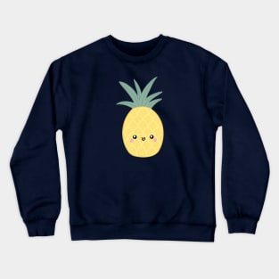 Kawaii pineapple for the fun summer time Crewneck Sweatshirt